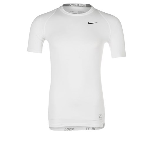 Nike Performance PRO COMBAT COOL COMPRESSION Koszulka sportowa white/matte silver/black zalando szary abstrakcyjne wzory