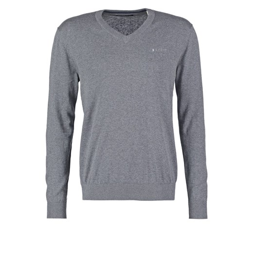 Esprit Sweter medium grey melange zalando szary abstrakcyjne wzory
