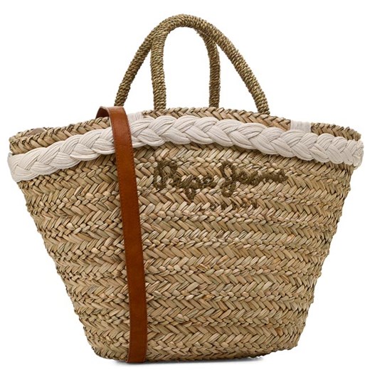 Koszyk PEPE JEANS - Bahia PL030545 Ecru 814 eobuwie-pl brazowy wakacyjny