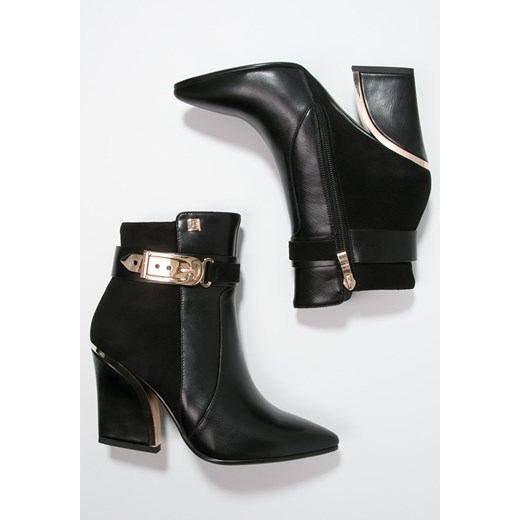 Laura Biagiotti Ankle boot black zalando czarny bez wzorów/nadruków