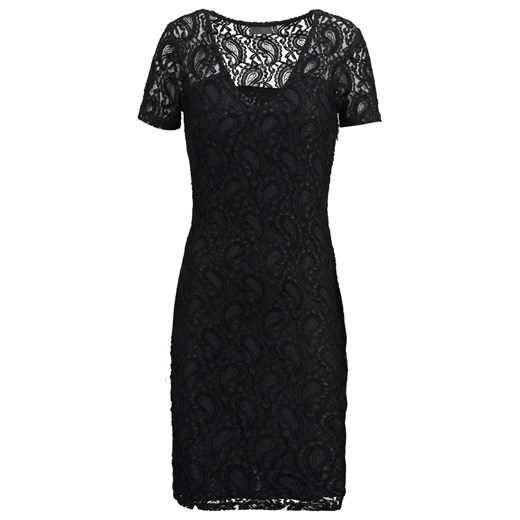 Minimum ADITI Sukienka letnia black zalando czarny bez wzorów/nadruków