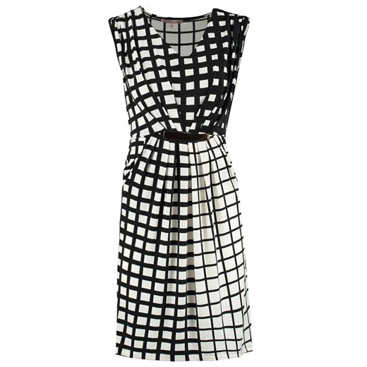 Anna Field Sukienka z dżerseju black/white zalando szary casual