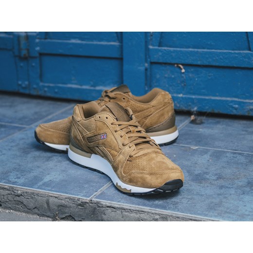 BUTY MĘSKIE SNEAKERSY REEBOK GL 6000 V66555 sneakerstudio-pl niebieski skóra