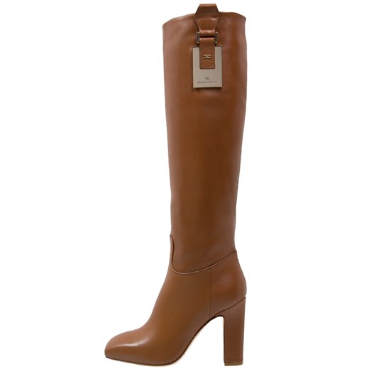 Elisabetta Franchi Kozaki mou zalando brazowy abstrakcyjne wzory