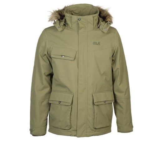 Jack Wolfskin NOVA SCOTIA II TEXAPORE Kurtka Outdoor burnt olive zalando szary abstrakcyjne wzory