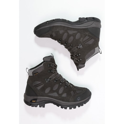 Jack Wolfskin ALL TERRAIN 7 TEXAPORE Buty trekkingowe shadow black zalando szary płaska podeszwa