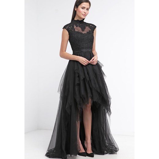 Unique Suknia balowa black zalando czarny długie