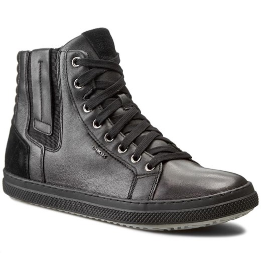 Sneakersy GEOX - U Smart B U54X2B 00043 C9999 Czarny eobuwie-pl szary casual