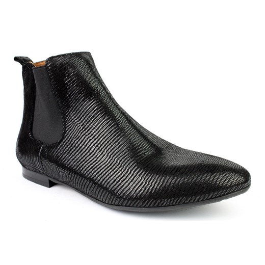 Botki Nessi 46703 czarny butynalata-pl szary elegancki