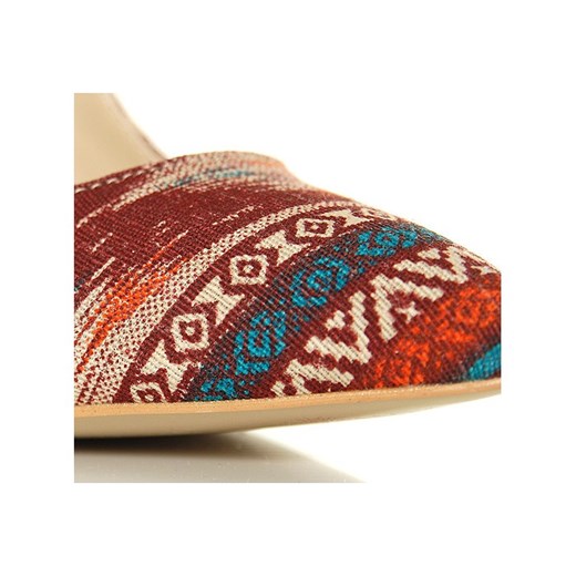 Czółenka - Efektowne Szpilki w Stylu Boho buu-pl pomaranczowy szpilki