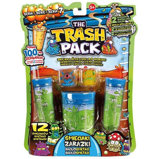 Trasch Pack, figurki Śmieciaki w probówce, 12 szt. - Odzież dziecięca w promocji 3za2! empik zielony
