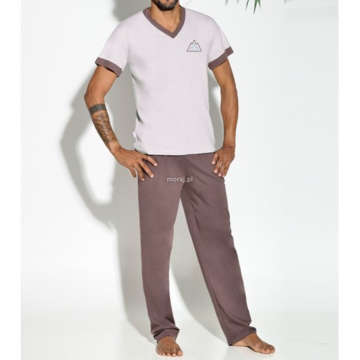 piżama KSAWERY M-2XL różne kolory moraj brazowy Spodnie