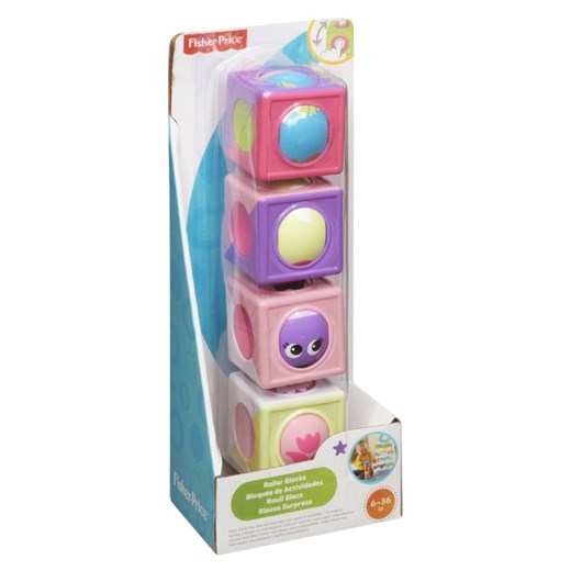 Fisher Price, ruchome klocki, zestaw - Darmowa dostawa do salonów empik! smyk-com fioletowy