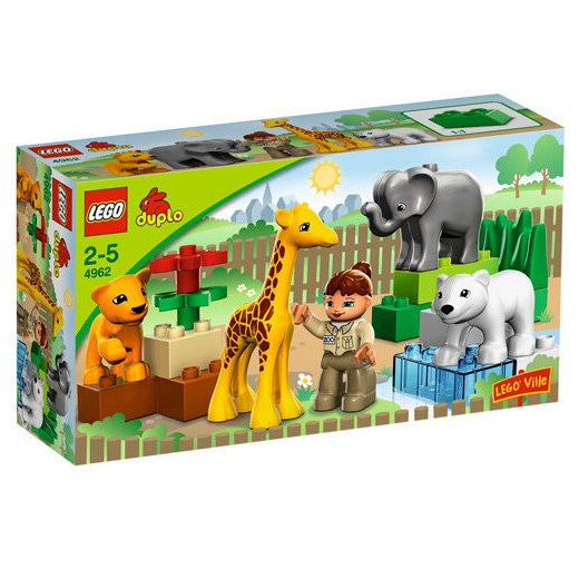 Lego Duplo, klocki Małe Zoo, 4962 - Darmowa dostawa do salonów empik! smyk-com szary