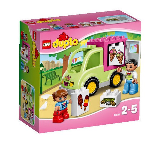 Lego Duplo, Town, klocki Furgonetka lodziarza, 10586 - Darmowa dostawa do salonów empik! smyk-com rozowy