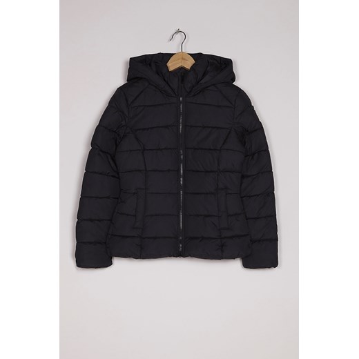 Padded jacket with hood terranova czarny casual