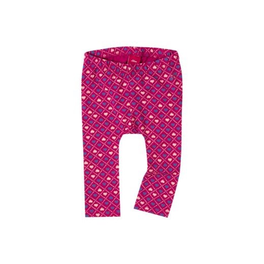 s.OLIVER Girls Baby Leginsy pink pinkorblue-pl rozowy bawełna