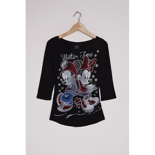 Minnie and Mickey Mouse t-shirt terranova czarny T-shirty