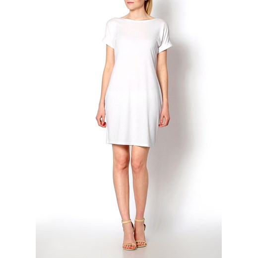 Sukienka oversize z krótkim rękawem zoio-pl bialy krótkie