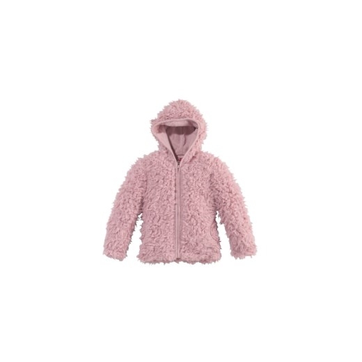 s.OLIVER Girls Mini Kurtka Teddy plusz rosa pinkorblue-pl bezowy bawełna