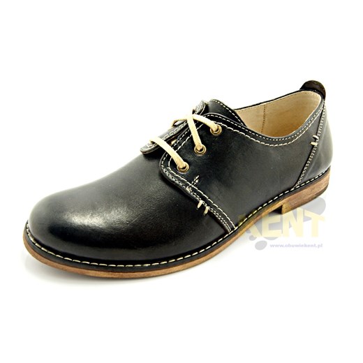 KENT 209N CIEMNY BRĄZ - Męskie wygodne klasyczne buty ze skóry sklep-obuwniczy-kent szary naturalne