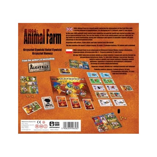 Gra planszowa 1984: Animal Farm - Odzież dziecięca w promocji 3za2! empik brazowy motyw zwierzęcy