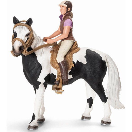 Schleich, Zestaw do jazdy konnej - Darmowa dostawa do salonów empik! smyk-com brazowy