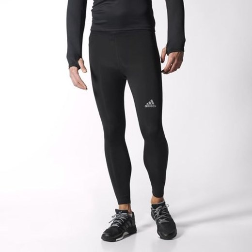 Spodnie biegowe adidas Run Tight M S10058 hurtowniasportowa-net bialy poliester