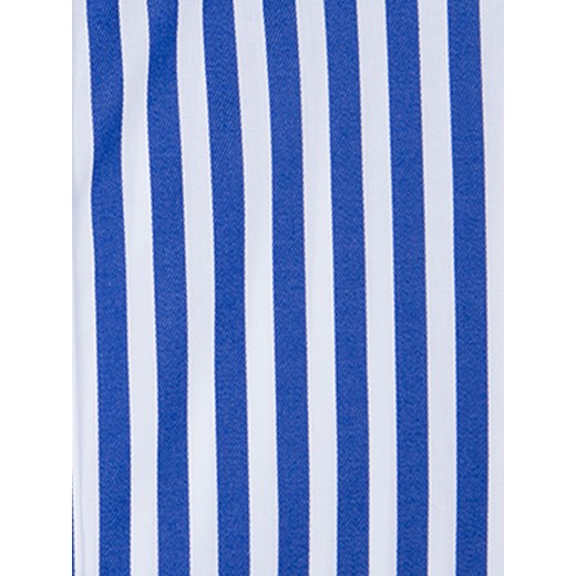 Stripes Dark Blue Two-Ply Cotton Luxury Twill Slim Fit Shirt jamesbutton-com niebieski guziki