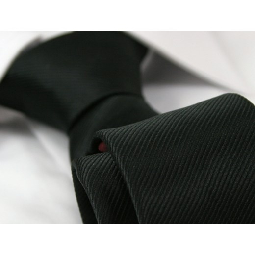 Jednokolorowy krawat - śledzik Angelo di Monti KRADM0909 jegoszafa-pl czarny elegancki