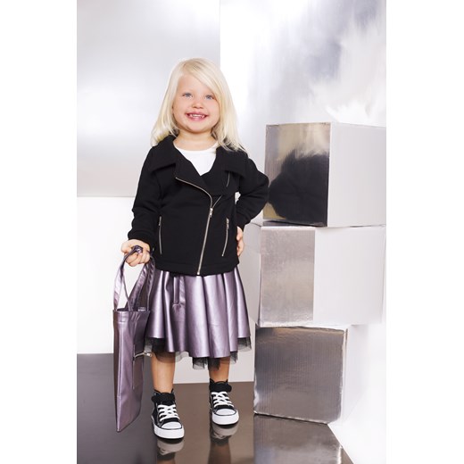 Ramoneska czarna kids-showroom-pl szary modne
