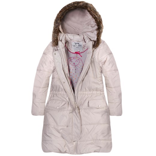 Płaszcz zimowy dla dziewczynki endo szary zima