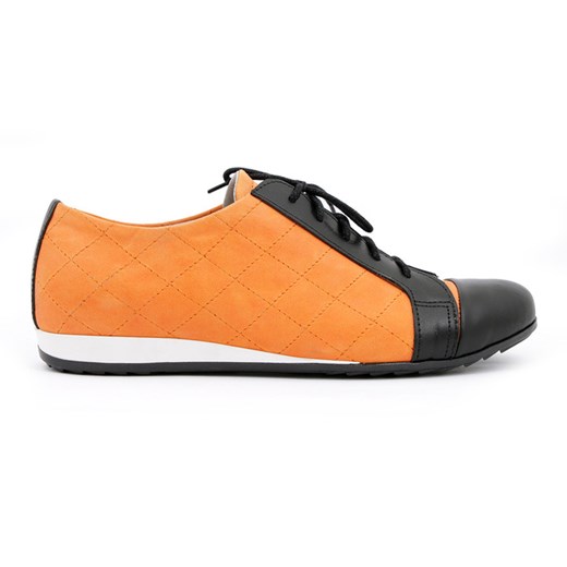 półbuty - skóra naturalna - model 249, kolor dynia zapato-com-pl pomaranczowy naturalne