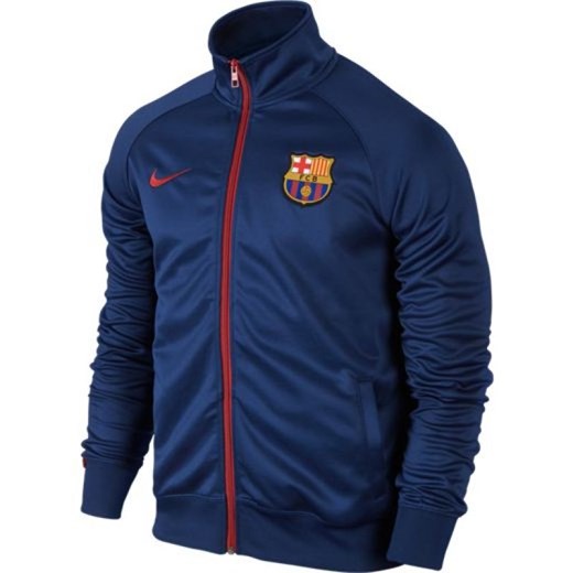 Bluza Nike FC Barcelona Core Trainer M 689943-421 hurtowniasportowa-net granatowy Bluzy męskie rozpinane