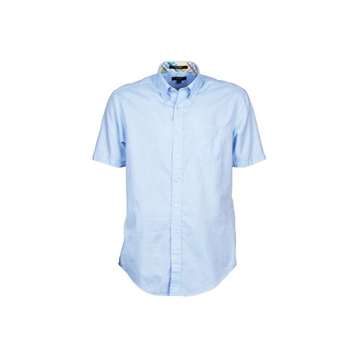 Gant  Koszule z krótkim rękawem 348851  Gant spartoo niebieski Koszule z krótkim rękawem męskie
