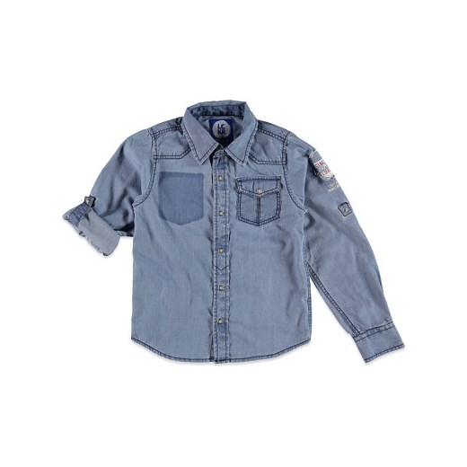 LCKR Koszula dżinsowa Niebieski brandkids niebieski aplikacje