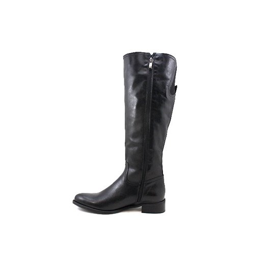 BUTY DAMSKIE KOZAKI CZARNE NESSI 37302 SKÓRA NATURALNA sohobuty-pl czarny klasyczny