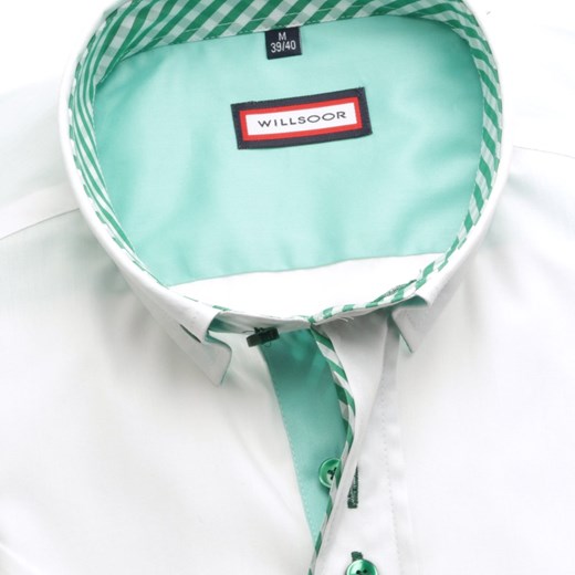 Koszula Slim Fit (wzrost 176-182) willsoor-sklep-internetowy mietowy koszule