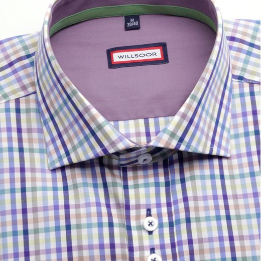 Koszula Slim Fit (wzrost 188-194) willsoor-sklep-internetowy fioletowy koszule