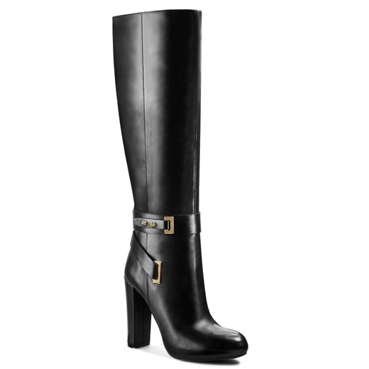Kozaki GUESS - Dunae FL4DUN LEA11 BLACK eobuwie-pl czarny bez wzorów