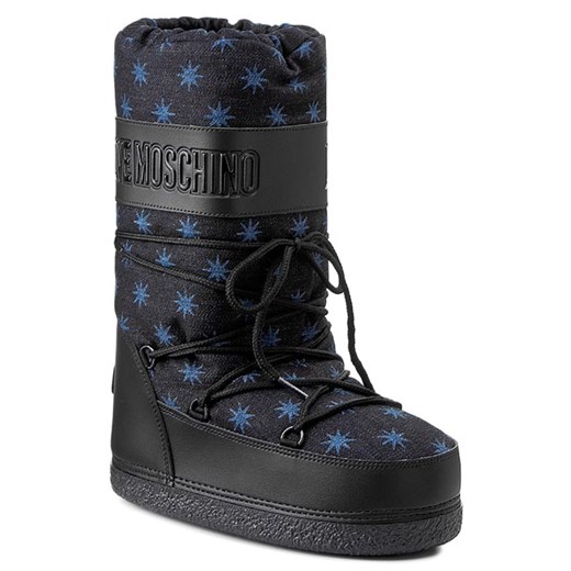 Śniegowce LOVE MOSCHINO - JA24182G00JA0750 Den. St. Stel. Blue eobuwie-pl szary zima