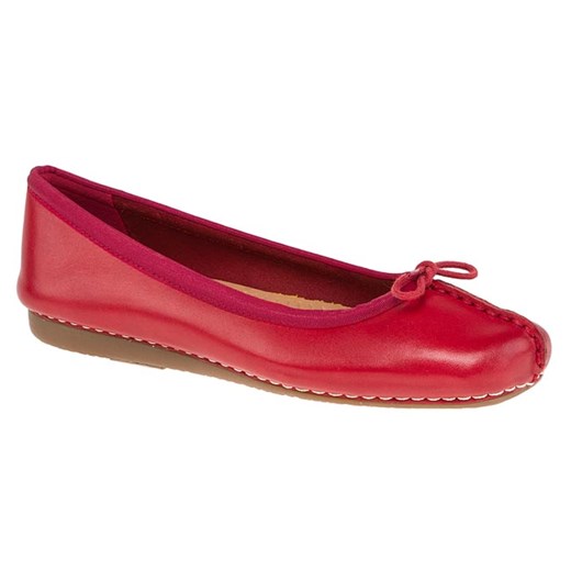 Baleriny CLARKS - Freckle Ice 20352933 Red eobuwie-pl czerwony etno