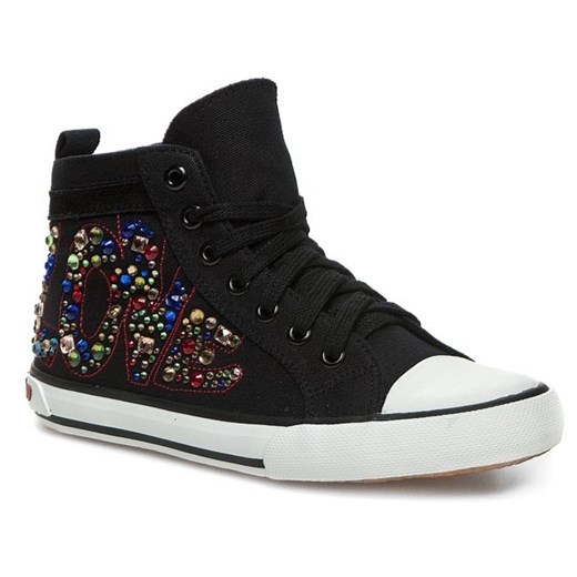 Trampki LOVE MOSCHINO - JA15092G0ZJM100A Nero eobuwie-pl czarny jesień