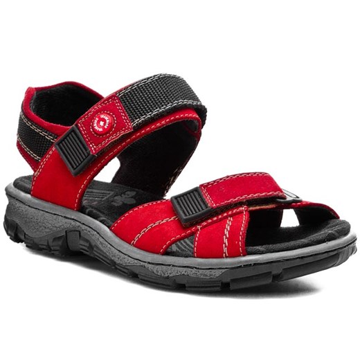 Sandały RIEKER - 68851-33 Red eobuwie-pl czarny sandały