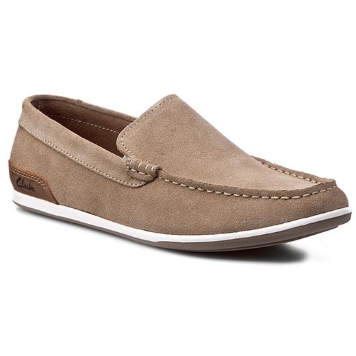 Mokasyny CLARKS - Medly Sun 261025917 Taupe Suede eobuwie-pl rozowy casual