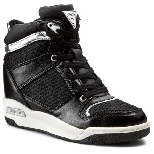 Sneakersy GUESS - Jadrin5 FL3JD5 LEM12  BLACK eobuwie-pl czarny Półbuty damskie płaskie