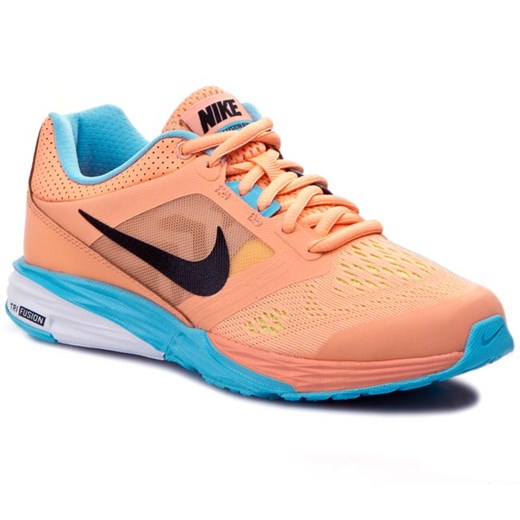 Buty NIKE - WMNS Nike Tri Fusion Run 749176 800 Snst Glw/Black/Td Pl/Ghst Grn eobuwie-pl pomaranczowy jesień