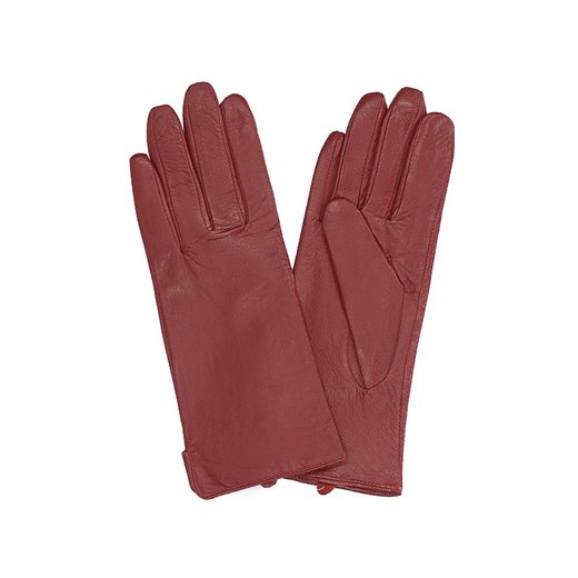 Rękawiczki skórzane Prius  A-3 czerwień obuwie-lizuraj-pl czerwony jesień