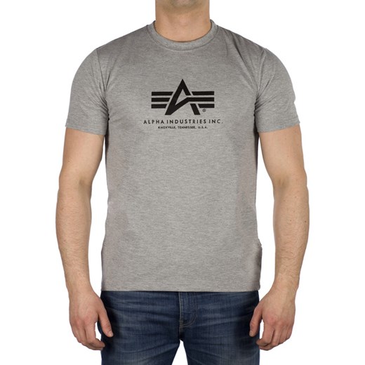 Koszulka Alpha Industries Basic T-Shirt 17 eastend szary jesień