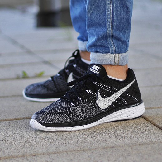 Nike Flyknit Lunar3 ‘’Oreo’’ (698181-010) thebestsneakers-pl niebieski jesień